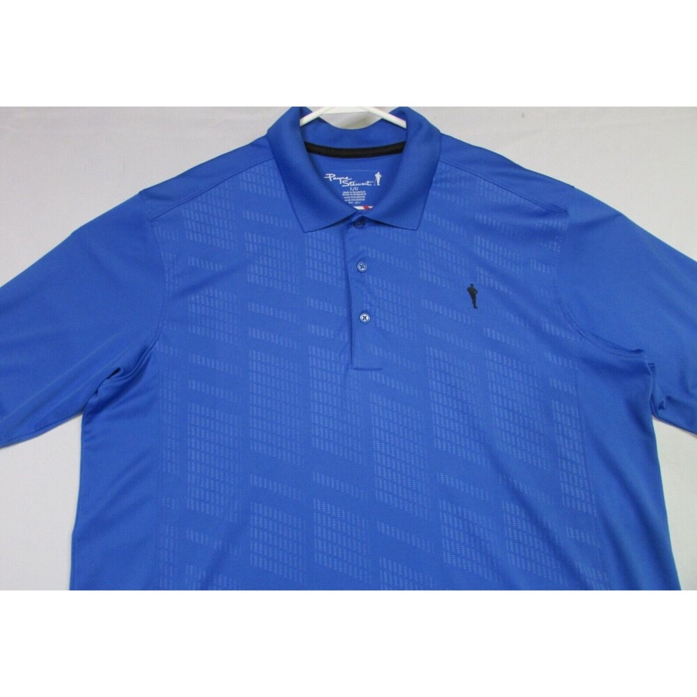 Payne Stewart Golf Polo Shirt Men's Large Blue Short Sleeve Polyester - Picture 2 of 11